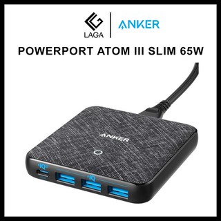 Sạc Anker 4 Cổng PowerPort Atom III Slim 65W PIQ 3.0 & GaN A2045