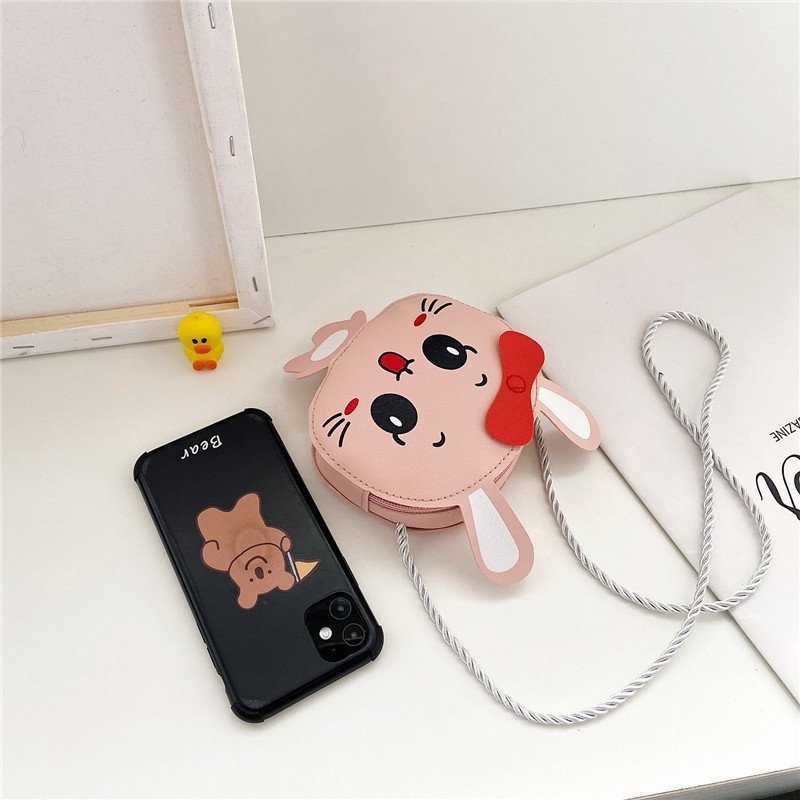 Túi đeo chéo mini, túi đựng lì xì tết cho bé gái hình động vật xinh xắn dễ thương chất liệu da PU bền đẹp Xu Xu Kids