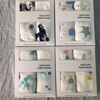 [Hàng Loại 1]-Khăn Aden Sợi Tre Bambo ( hộp 2 cái) kích thước 120x120cm