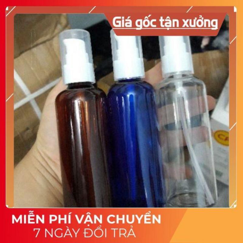 Chai Chiết Mĩ Phẩm ❤ GIÁ RẺ NHẤT ❤ Chai nhựa pet xịt giọt Nâu 20ml,30ml,50ml,100ml chiết mỹ phẩm , phụ kiện du lịch