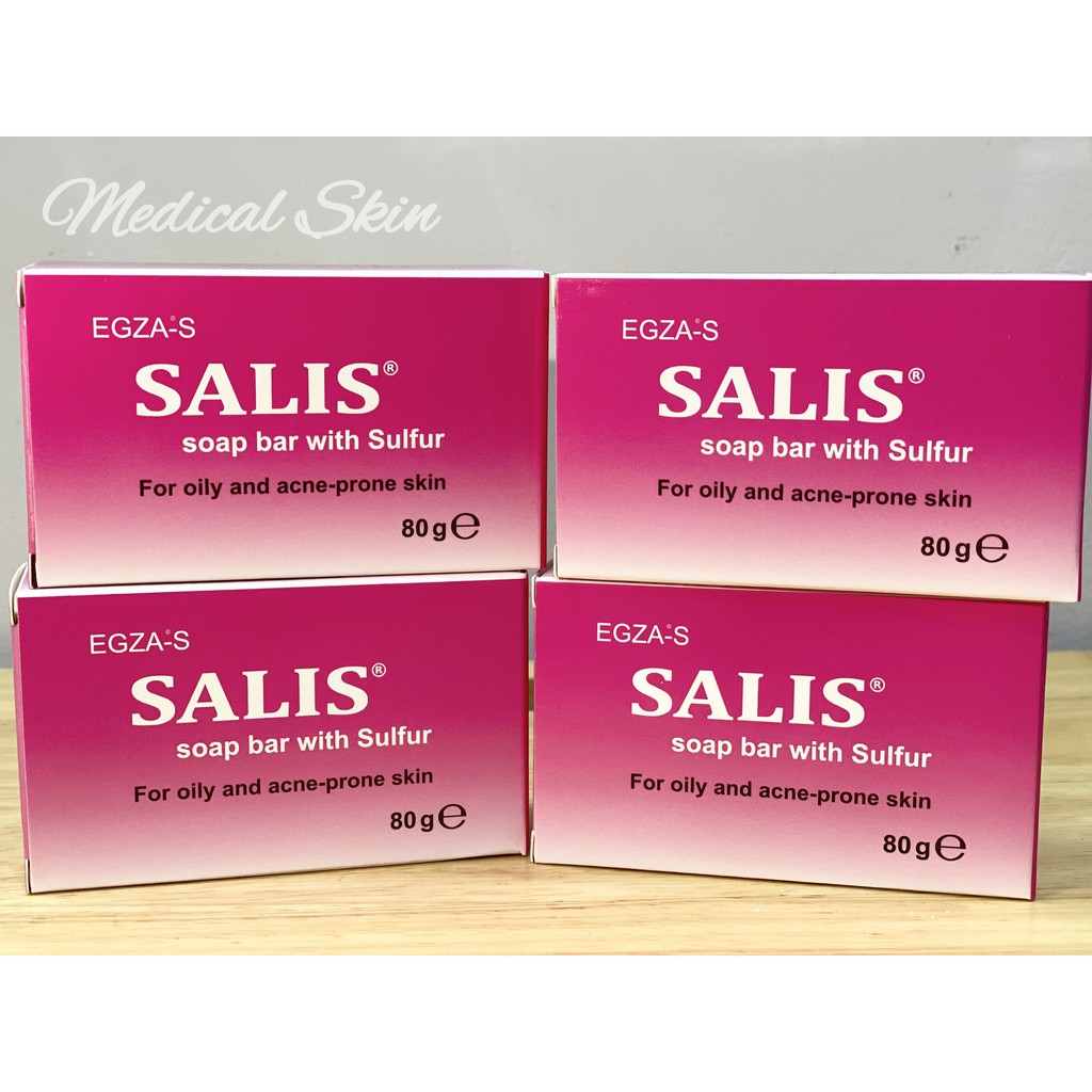 [ Chính Hãng ] Xà Bông Tắm Mụn SALIS SOAP BAR 80G