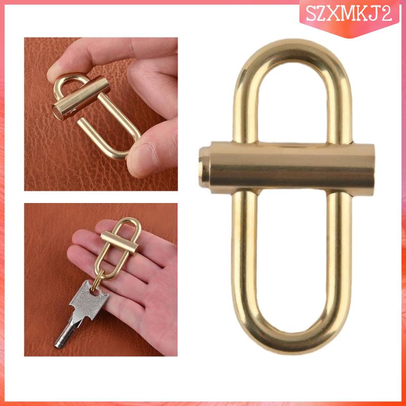 [szxmkj2] Móc Khóa Kẹp Thắt Lưng Bằng Đồng Thau Độc Đáo Chất Lượng Cao