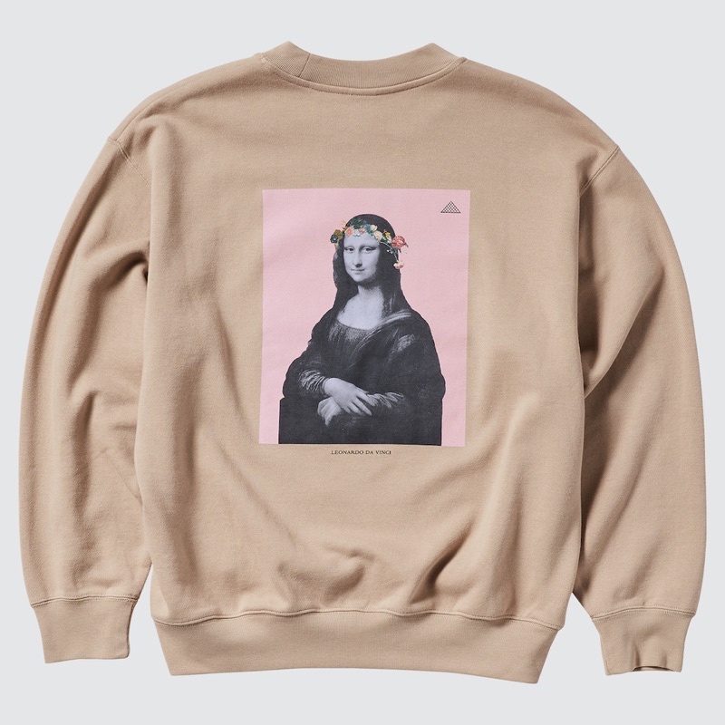 Áo nỉ da cá nữ cổ tròn thời trang, trẻ trung Mona Lisa dòng UT của UNIQLO