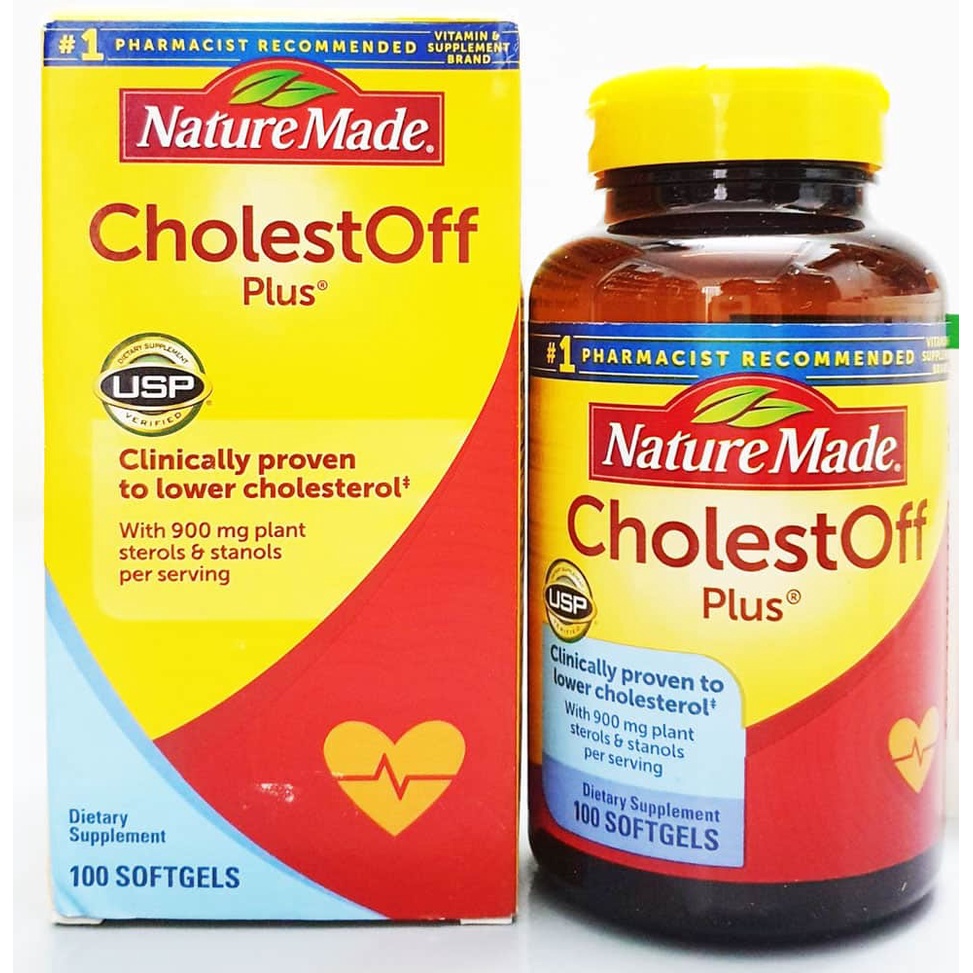 Viên Uống Giảm Cholesterol Nature Made Cholest Off Plus 450mg 210 Viên