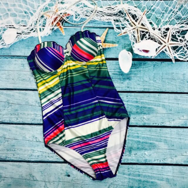 Monokini cúp ngực cầu vồng