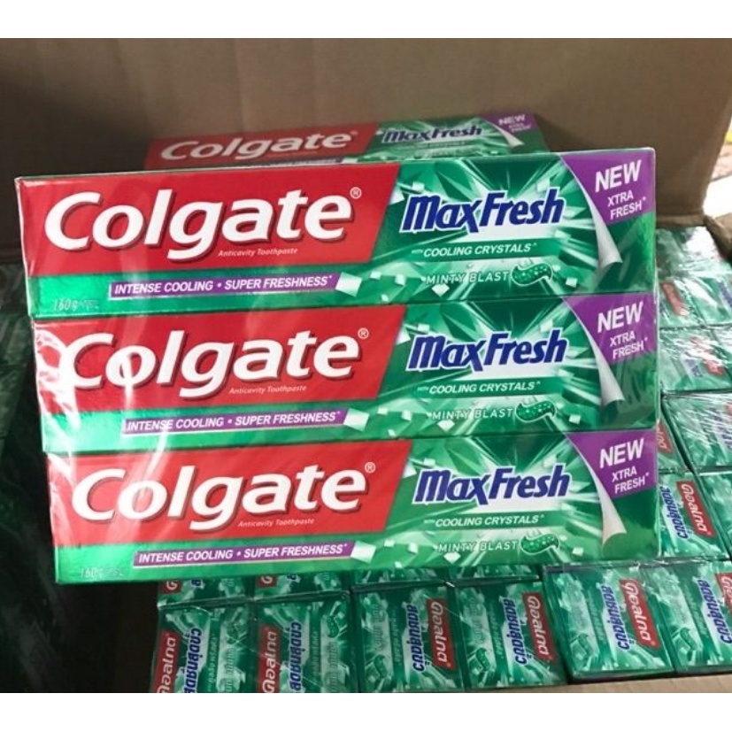 [Chính Hãng] Kem Đánh Răng Colgate Maxfresh Cooling Crystal Hương Bạc Hà Thái Lan 160g