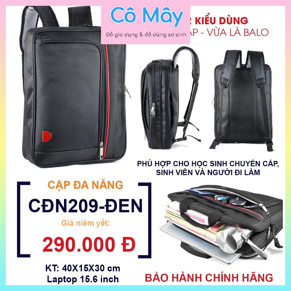 Cặp - Balo 2in1 DOHAGO cao cấp đa năng dành cho học sinh, sinh viên, người đi làm