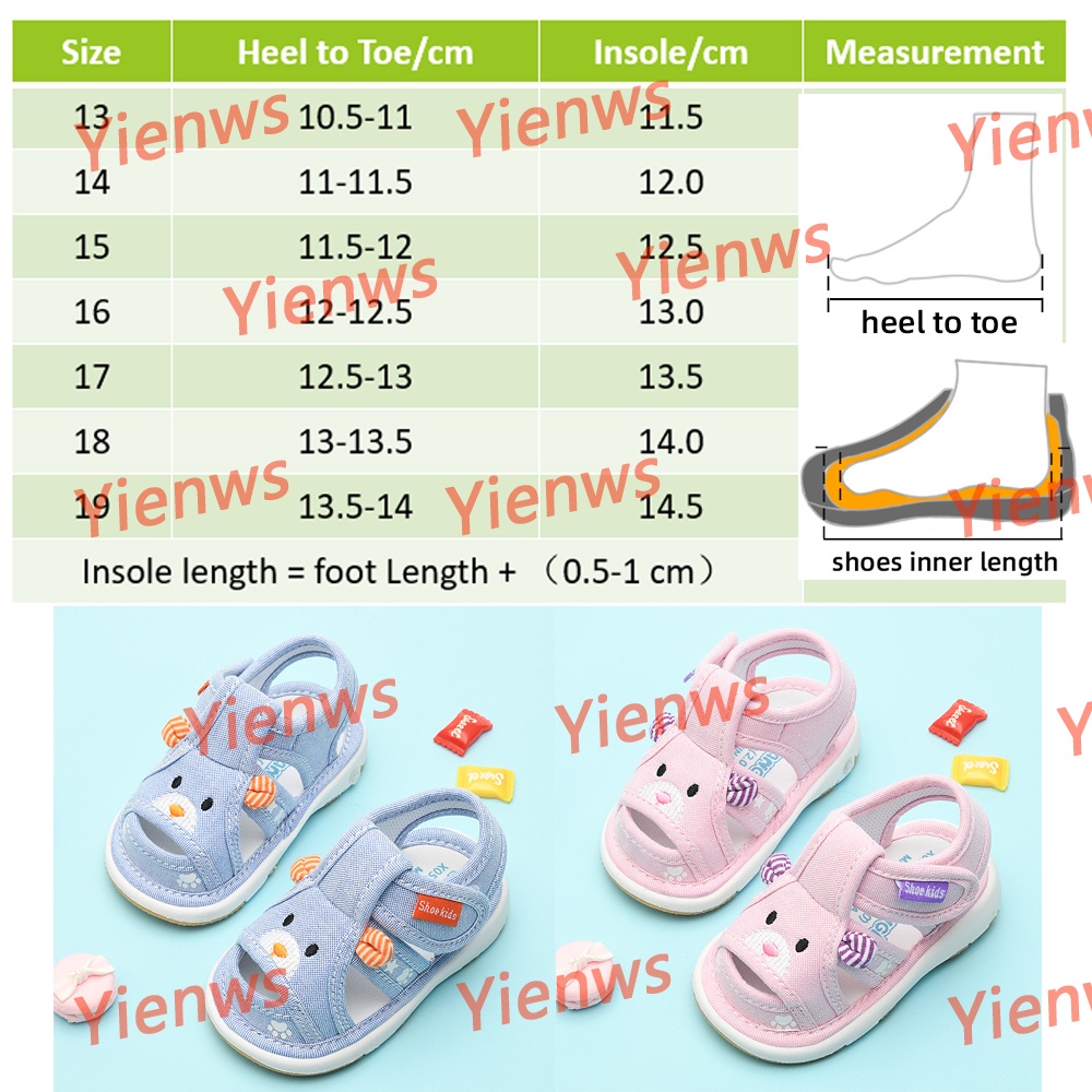 Xăng đan Cao Su Mềm Chống Trượt Hình Gấu Đáng Yêu Dành Cho Bé Trai 0-3 Tuổi