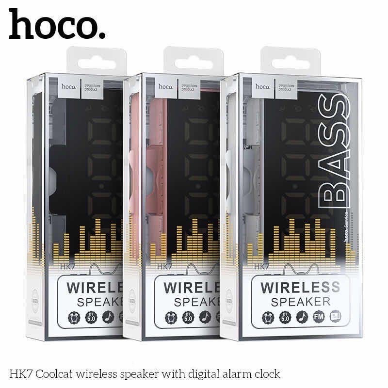 Loa Bluetooth Hoco HK7 Kiêm Đồng Hồ Báo Thức - BH Chính Hãng - Hoàng Yến Computer