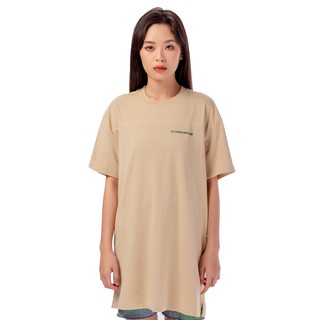 5THEWAY /copyright/ LONGLINE TEE in WARMSAND aka Áo Thun Nâu Nhạt Tay Ngắn