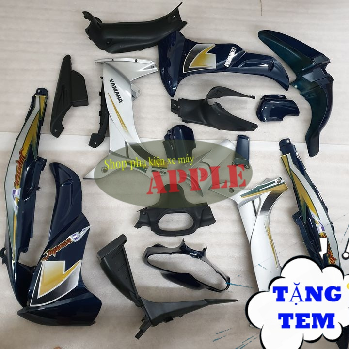 Dàn áo xe JUPITER V nhựa nguyên sinh ABS màu Xanh nhớt  Củ hậu xe Jupiter V -SPA-DG-JuV