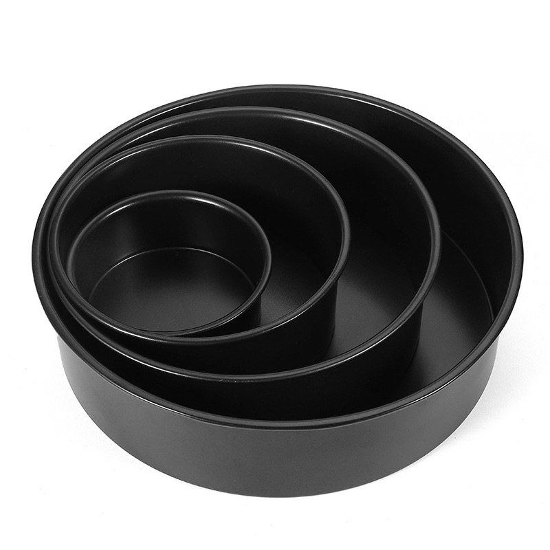 Khuôn tròn nướng bánh chống dính đế rời SIÊU ĐẸP  Màu đen 6 inch 8 inch (HÀNG MỚI VỀ)