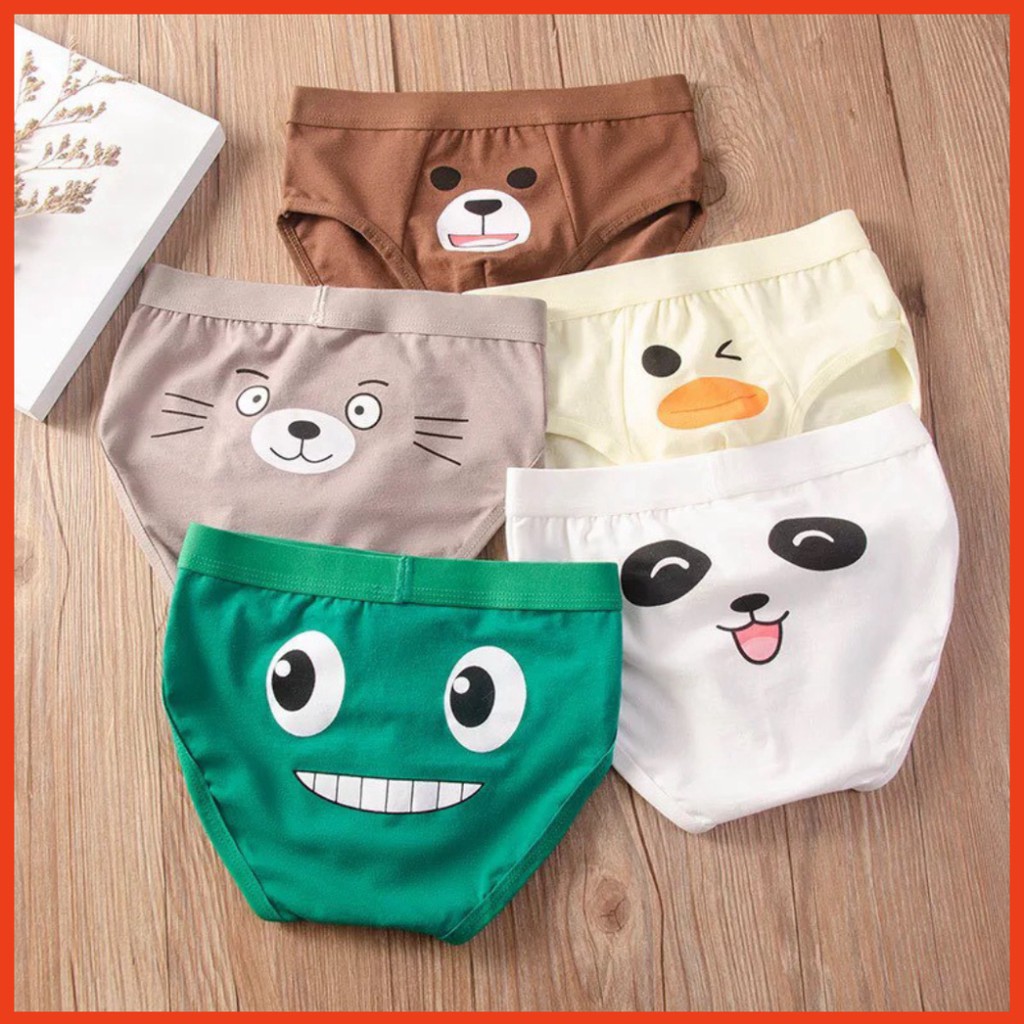 Sét 4 Quần Lót Cotton Lưng Vừa Họa Tiết Hoạt Hình Cho Bé Từ 2-12Tuổi (QC14)