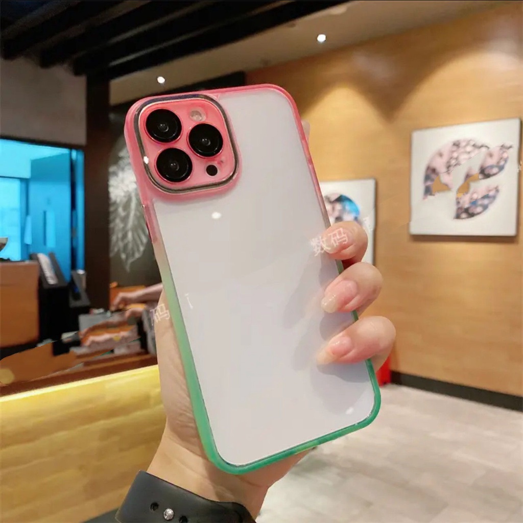 Ốp Điện Thoại TPU Màu Gradient Cho iPhone 13 pro max 12 12pro 12 pro max 7 8 plus xs / x XR xs max 11 11 pro 11 pro max
