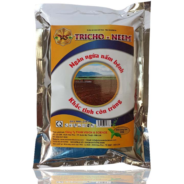 Nấm Đối Kháng TRICHO - NEEM Phòng Trừ Nấm Bệnh Và Tuyến Trùng Hại Rễ - Gói 1kg
