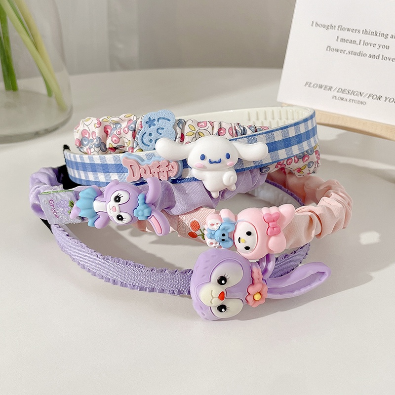 Set 3 Băng Đô Nơ Họa Tiết Chấm Bi Dễ Thương Cho Bé Gái