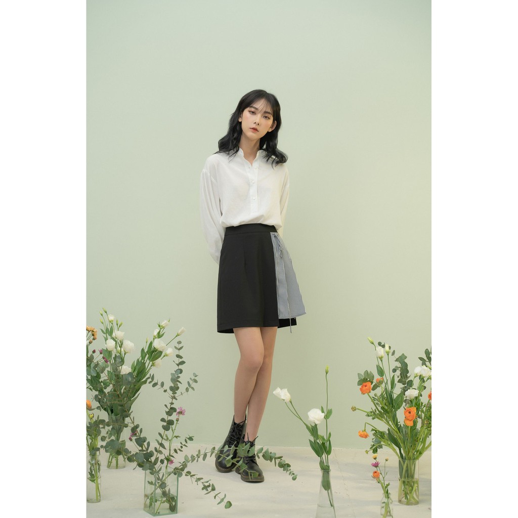 [Mã SKAMCLU7 giảm 10% tối đa 50K đơn 0Đ] Chân váy ngắn nữ MADELEN mixed kẻ xanh có nơ buộc | BigBuy360 - bigbuy360.vn