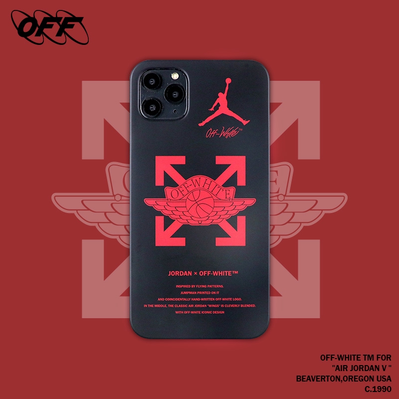 Ốp điện thoại logo Off White Jordan cho iPhone 12 7/8 Plus / X / XS / XR / XS MAX / 11/11 PRO / 11 Pro MAX | BigBuy360 - bigbuy360.vn