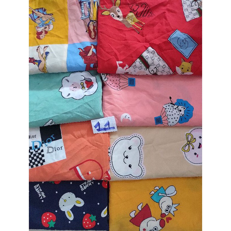 set vải lụa may đồ bé