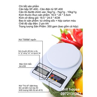 Cân điện tử SF400-10kg/1g