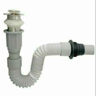 XÃ LAVABO INOX NÚT NHẤN NHỰA ABS