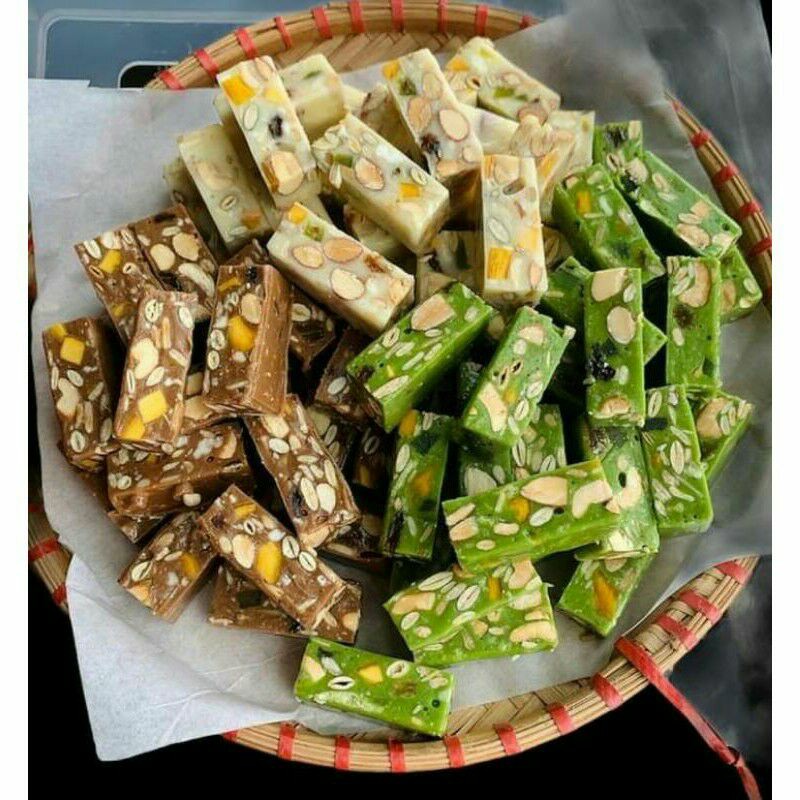 200 - 500gam kẹo sữa hạt NOUGAT handmade