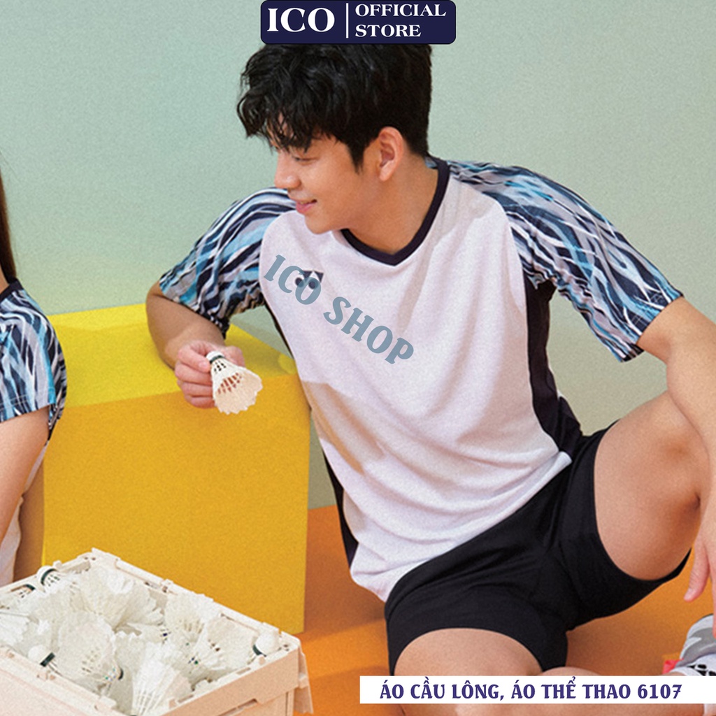 Áo cầu lông nam nữ 6107, Áo thể thao nam nữ 6107