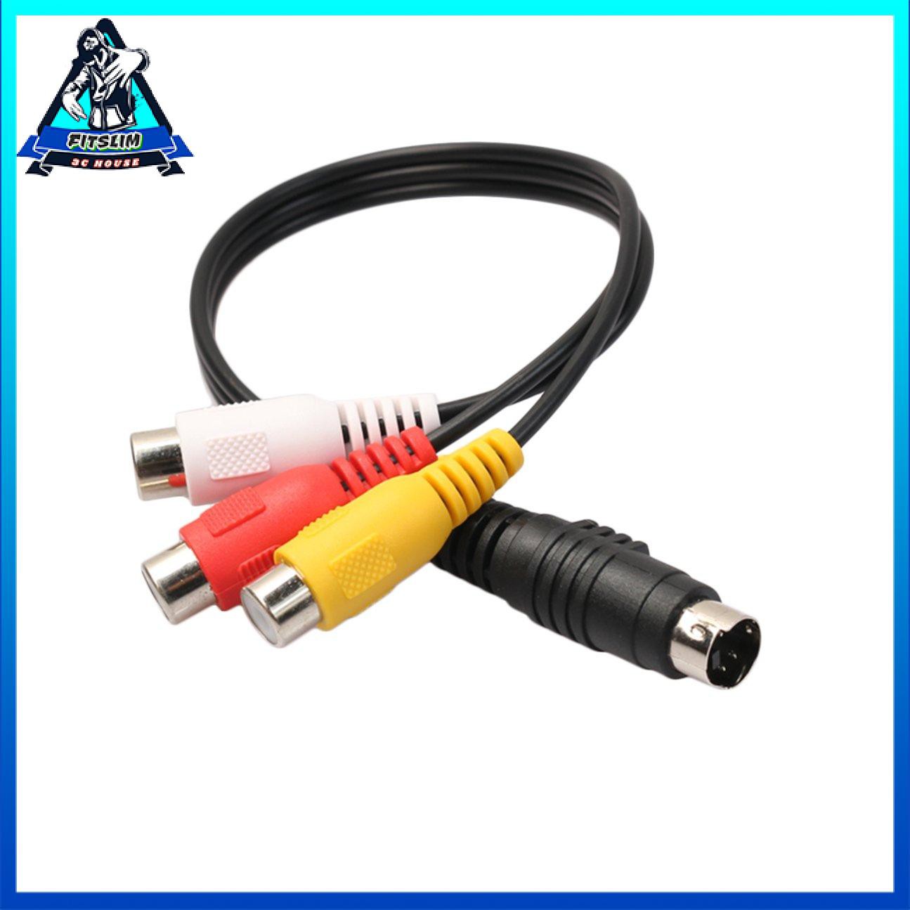Cáp Chuyển Đổi 4 Pin S-Video Sang 3 Rca Cho Laptop
