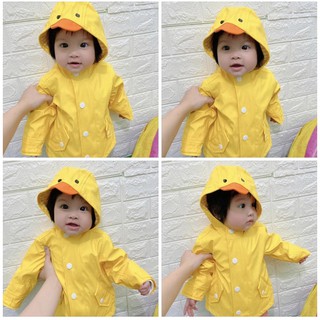 Áo khoác vịt vàng chất đi mưa