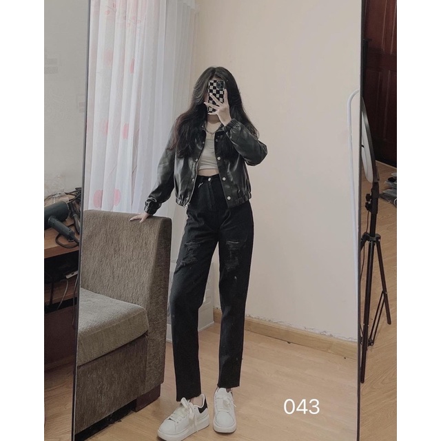 Quần baggy jeans ( bò ) Domi lưng siêu cao hàng chuẩn xịn nhe ạ ( hình thật 100%)