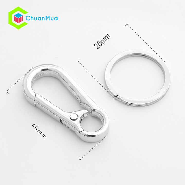 Móc Khóa Cài Thắt Lưng Cho Nam Treo Chìa Khóa Xe Bằng Đồng ( Móc Đai Lưng Móc Đỉa Quần Carabiner )