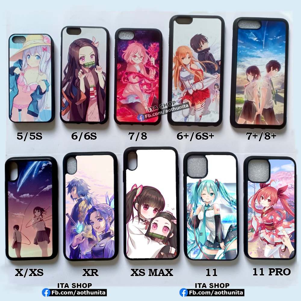 Ốp lưng Anime In Theo Yêu Cầu cho Iphone 5/5s 6/6s 6+/6s+ 7/8 7+/8+ X/Xs Xr Xs max 11 11 Pro 11 Pro Max 12 Pro 12pro max