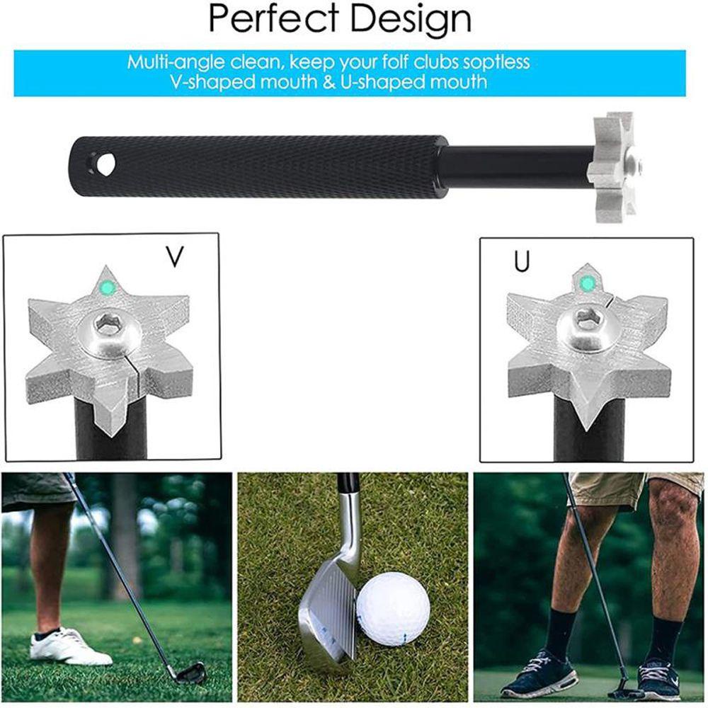 Bàn Chải Vệ Sinh Gậy Đánh Golf Thiết Kế Hai Mặt Có Khóa Kéo Tiện Dụng