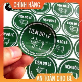 Tccn đề can - sticker dán kích thước tròn 5cm - sl 500 tem shop nhung nho