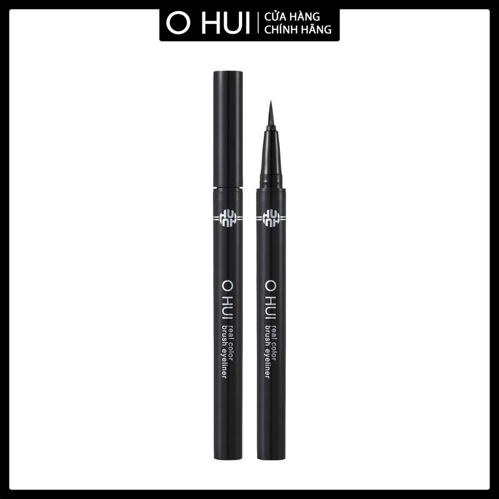 [ HÀNG CHÍNH HÃNG ] Kẻ Mắt Nước Lâu Trôi OHUI Real Color Brush Eyeliner (01 Màu Đen) 0.6g