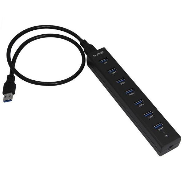 Bộ chia USB Hub 7 cổng USB 3.0 ORICO H7013-U3-AD-BK