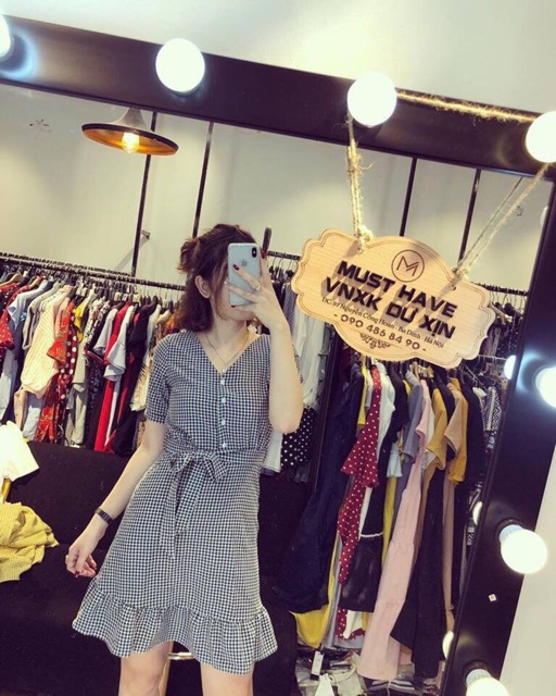 Váy bèo cột eo nữ tính | BigBuy360 - bigbuy360.vn