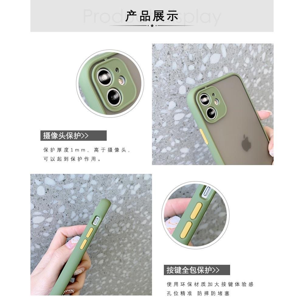 Ốp điện thoại mềm màu nhám cho iPhone 11 Pro MAX 6 7 8 Plus XR XS MAX | BigBuy360 - bigbuy360.vn