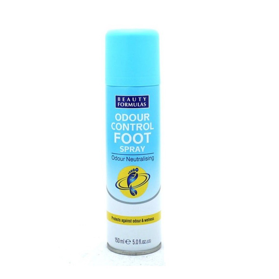 Xịt Khử Mùi Chân Beauty Formulas 150ml Odour Control Foot Spray - OLIX