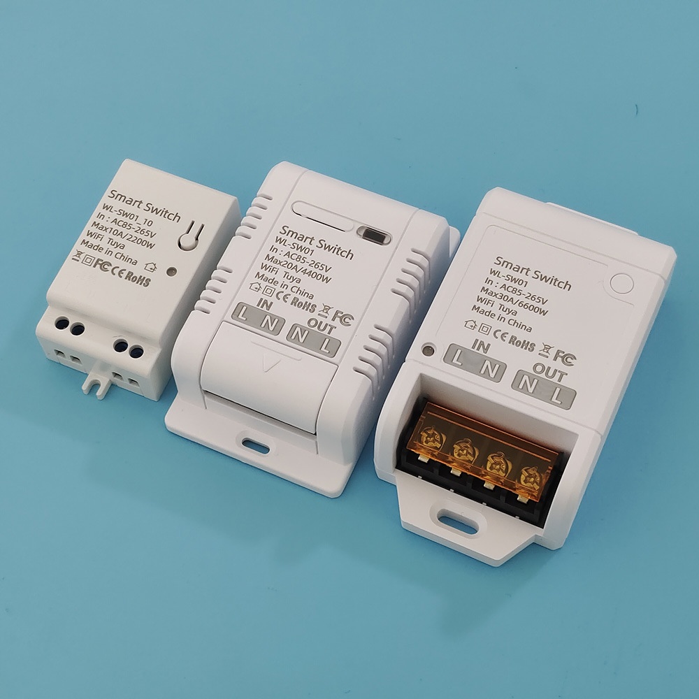 Công Tắc Điều Khiển Từ Xa Wifi Tuya 10A 20A 30A gắn tủ