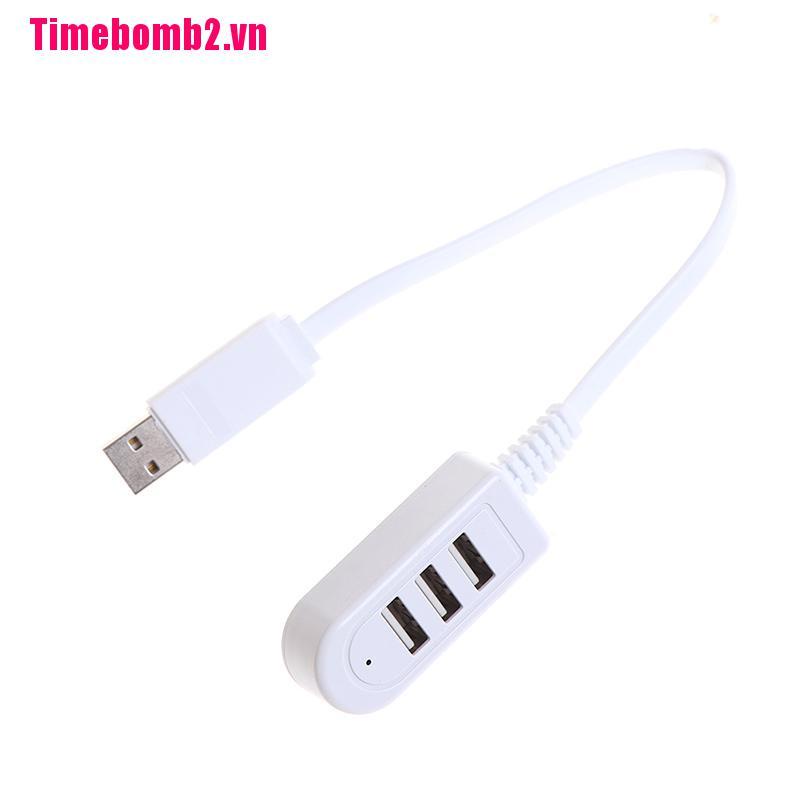 3 Ports USB 2.0 Multi High Speed HUB Splitter Expansion Laptop For Desktop PC,