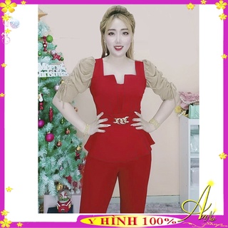 Set đồ bộ nữ thời trang thun cát hàn có size lớn. annashop
