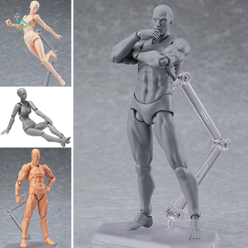 Đồ chơi mô hình búp bê nam nữ có khớp động trang trí cao cấp