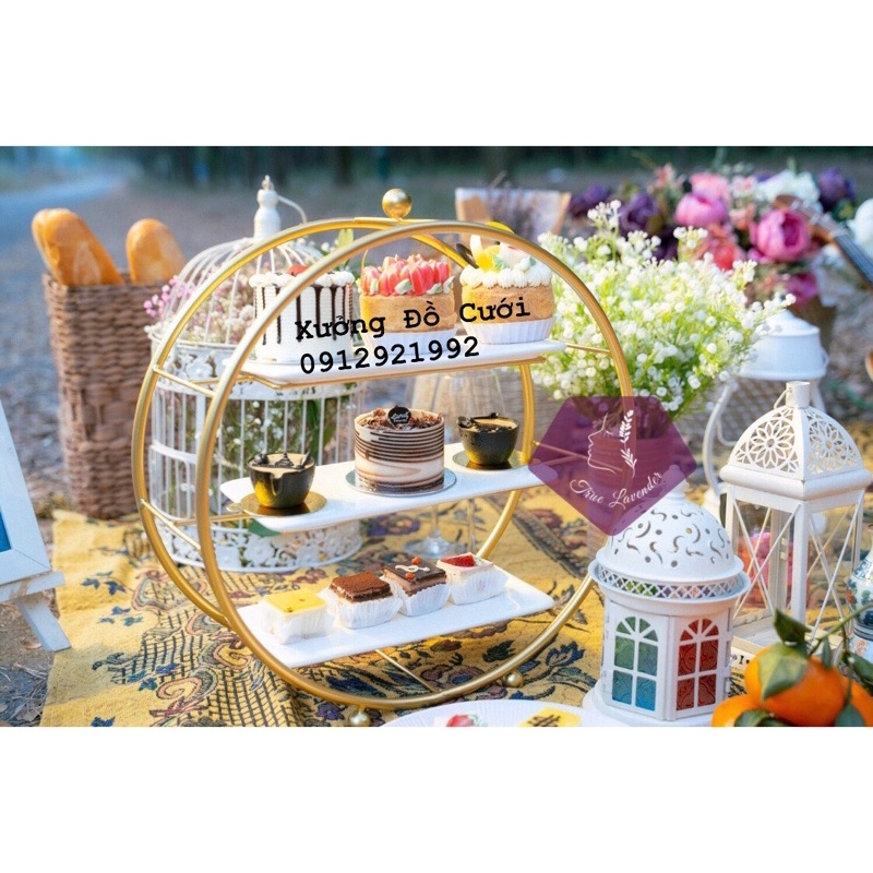 🍰 Khay Kệ Lồng Chim Đựng Bánh Kẹo, Hoa Quả Trang Trí Tiệc Sinh Nhật, Teabreak, Buffet, Gia Tiên  🍰