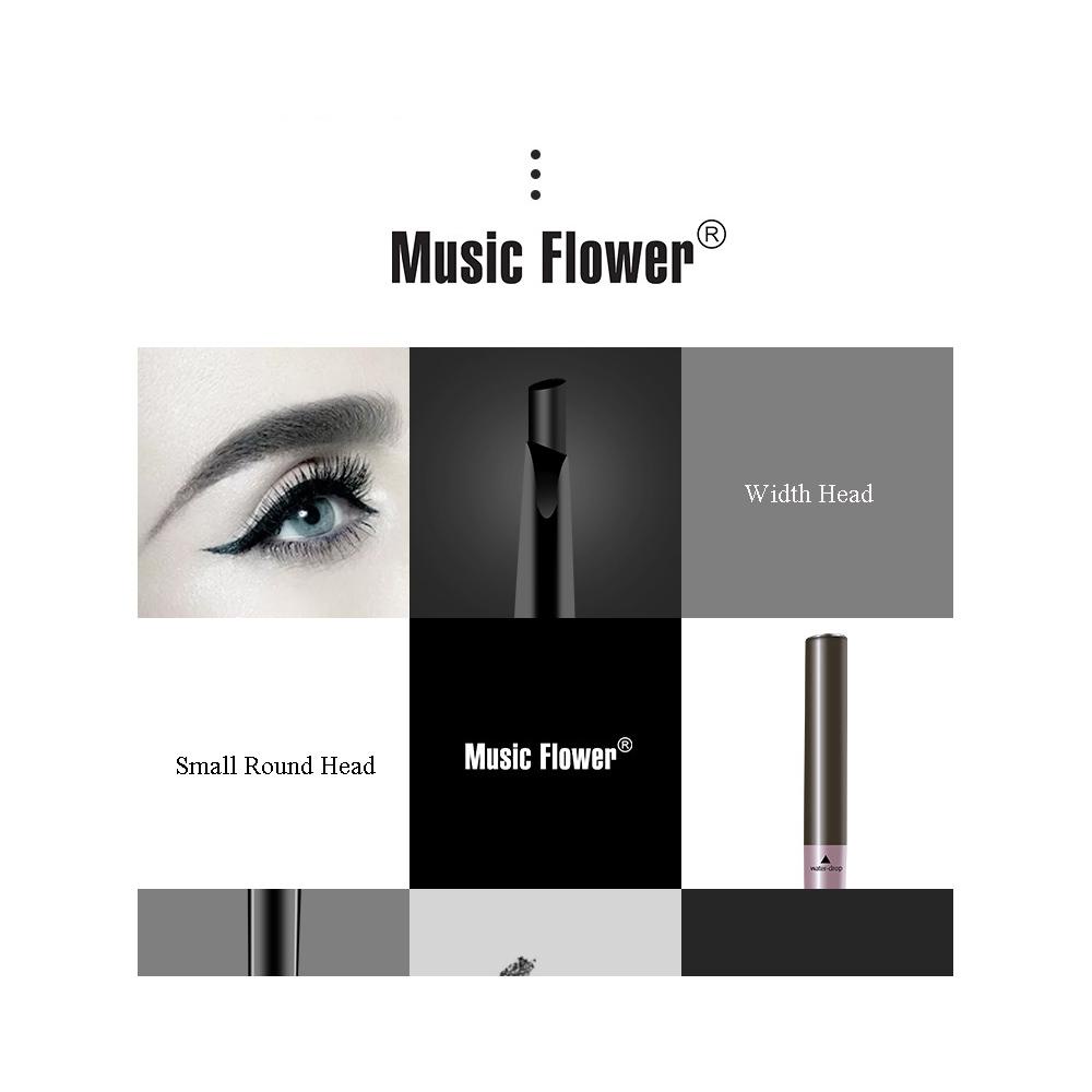 [Hàng mới về] Bút kẻ mắt vẽ chân mày Music Flower hai đầu lâu trôi chống nước màu sắc thời trang
