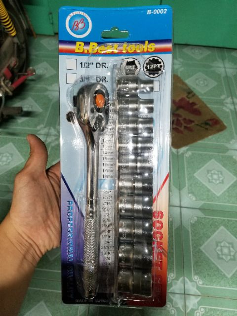 bộ tuýp 11 chi tiết cần tự động 1/2 hàng nhập