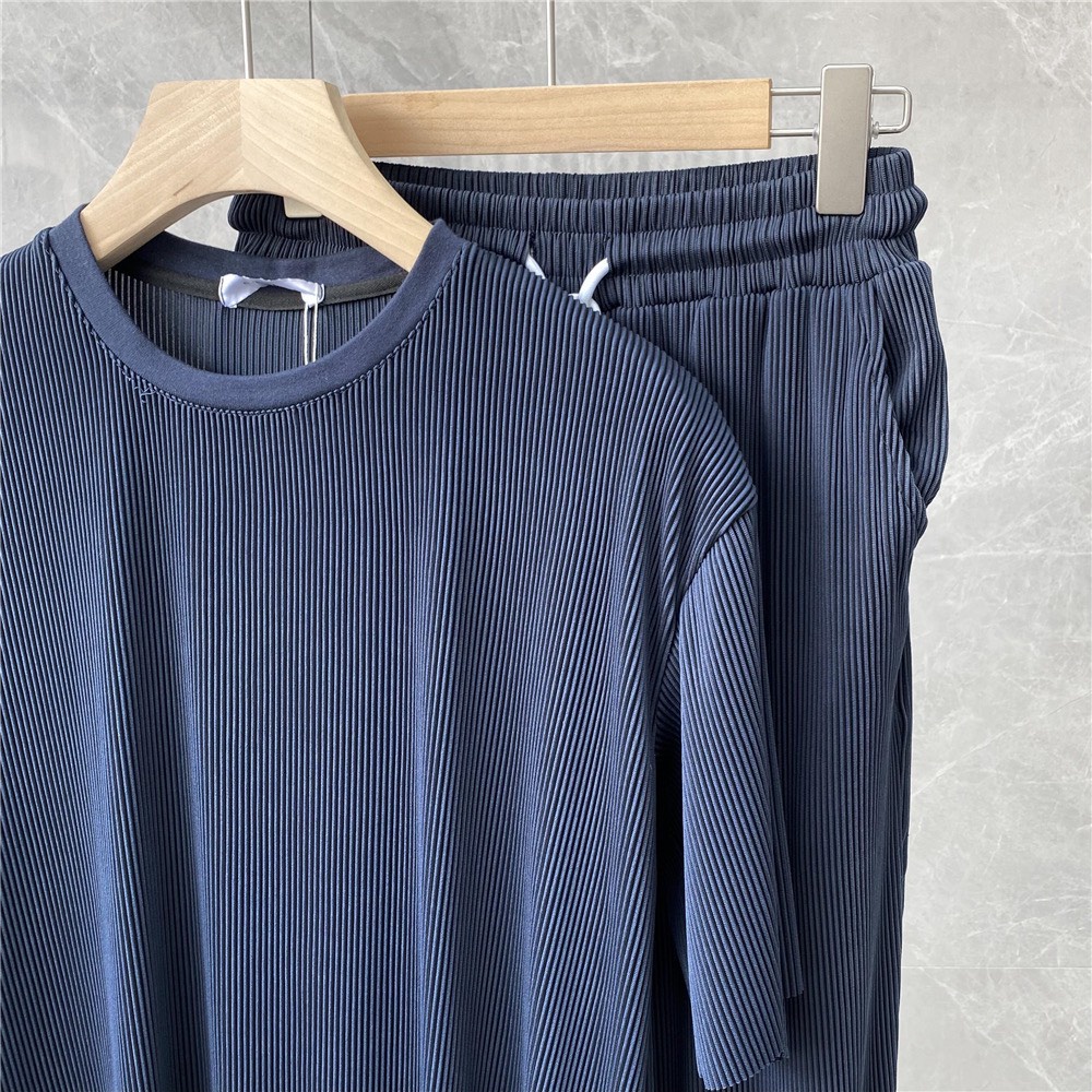 Bộ Quần Áo Thể Thao Vải Cotton Kẻ Ly Co Giãn Tốt Thấm Hút Mồ Hôi Phong Cách Hàn Quốc