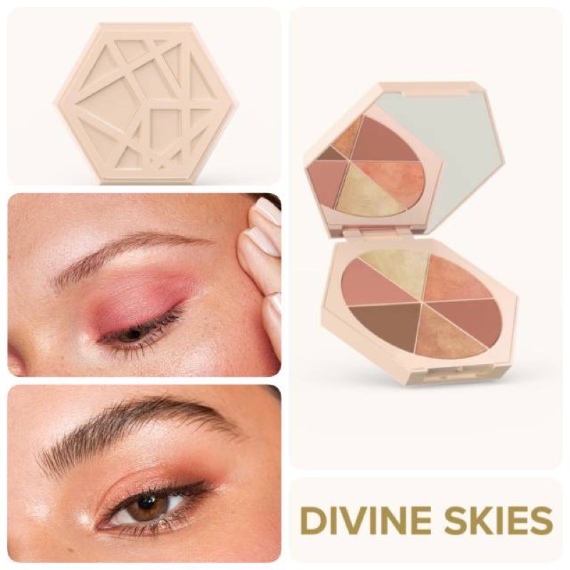 Bảng mắt tông hồng đào 6 màu Divine Sky Magic Hour EM Cosmetics