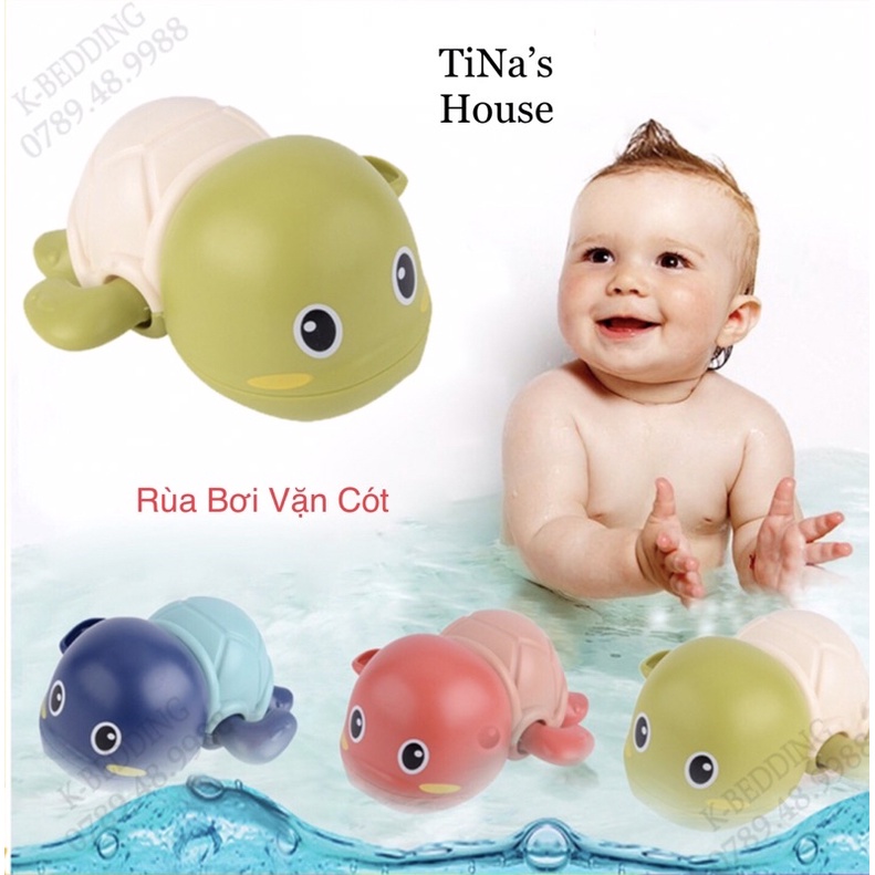 Đồ chơi Rùa, Vịt, Cá, Cua thả bồn tắm vặn dây cót siêu đáng yêu cho bé - TiNa’s House