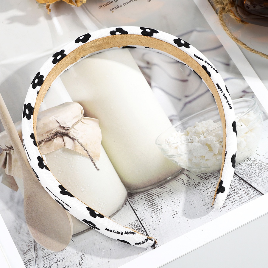 Cài tóc bằng xốp in họa tiết hoa/ chấm bi phong cách Hàn Quốc thanh lịch mới cho nữ